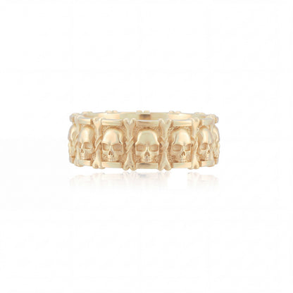 Skull and Bone Band Ring