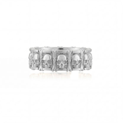 Skull and Bone Band Ring
