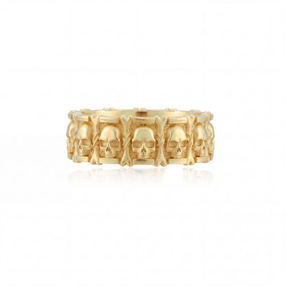 Skull and Bone Band Ring