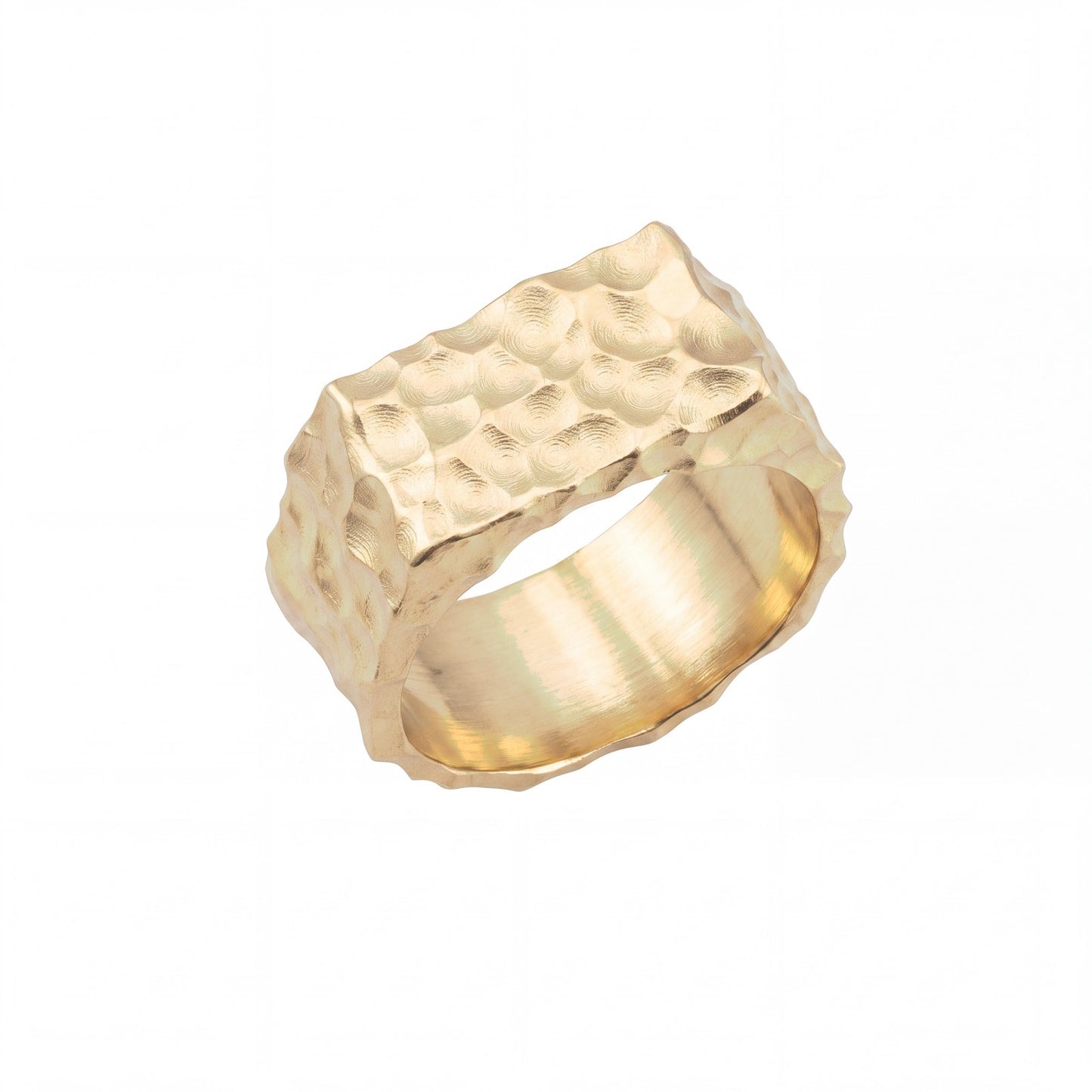 Volcanic Texture Signet Ring