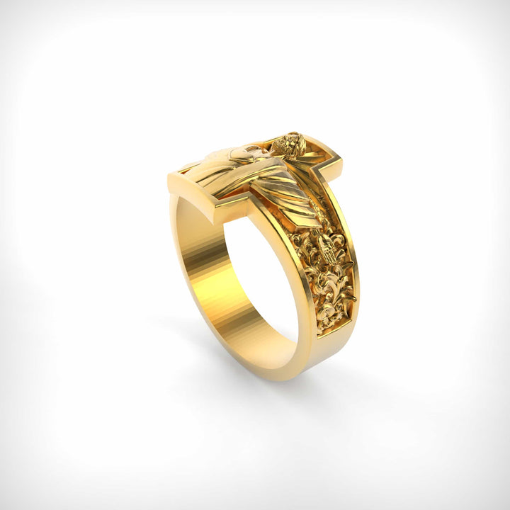 Blessed Savior Heart Ring