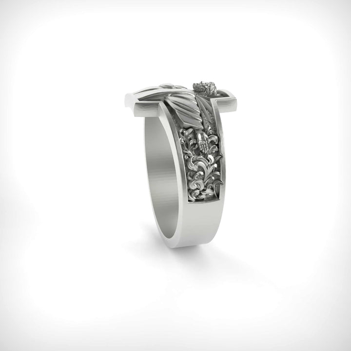 Blessed Savior Heart Ring