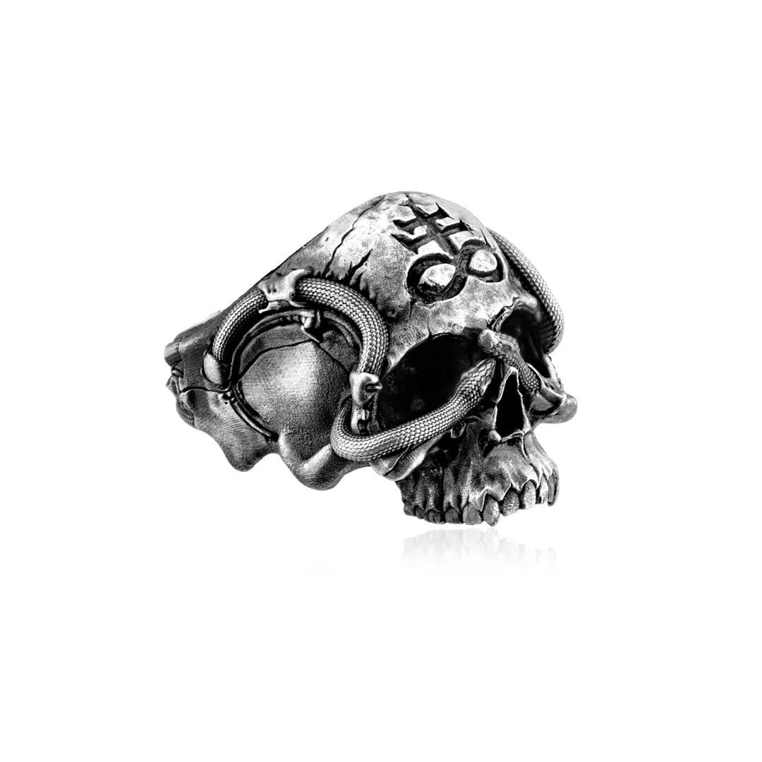 Leviathan Cross Skull Ring