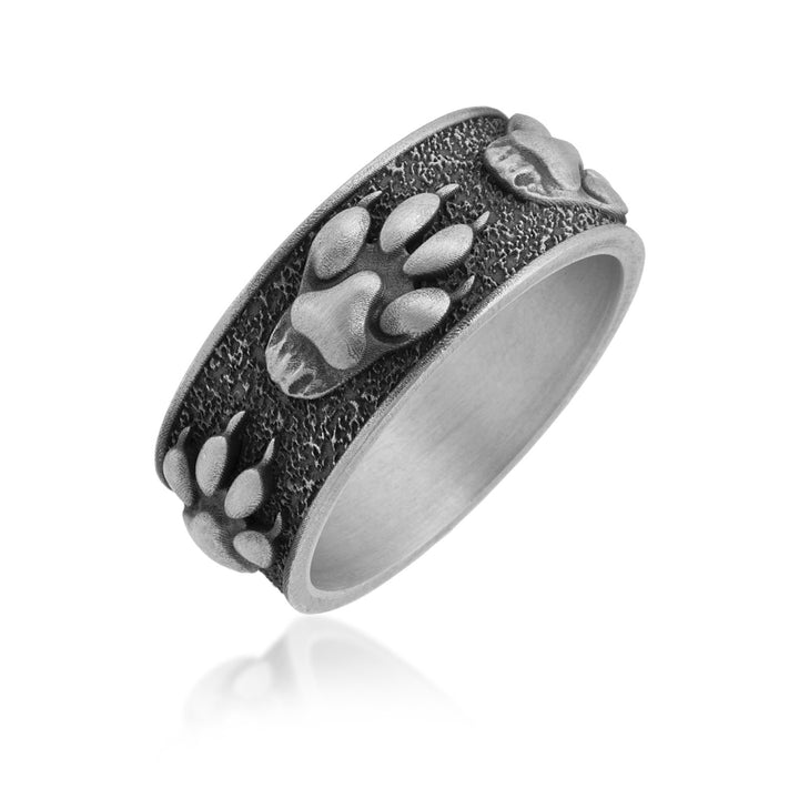 Wild Bear Paw Band Ring