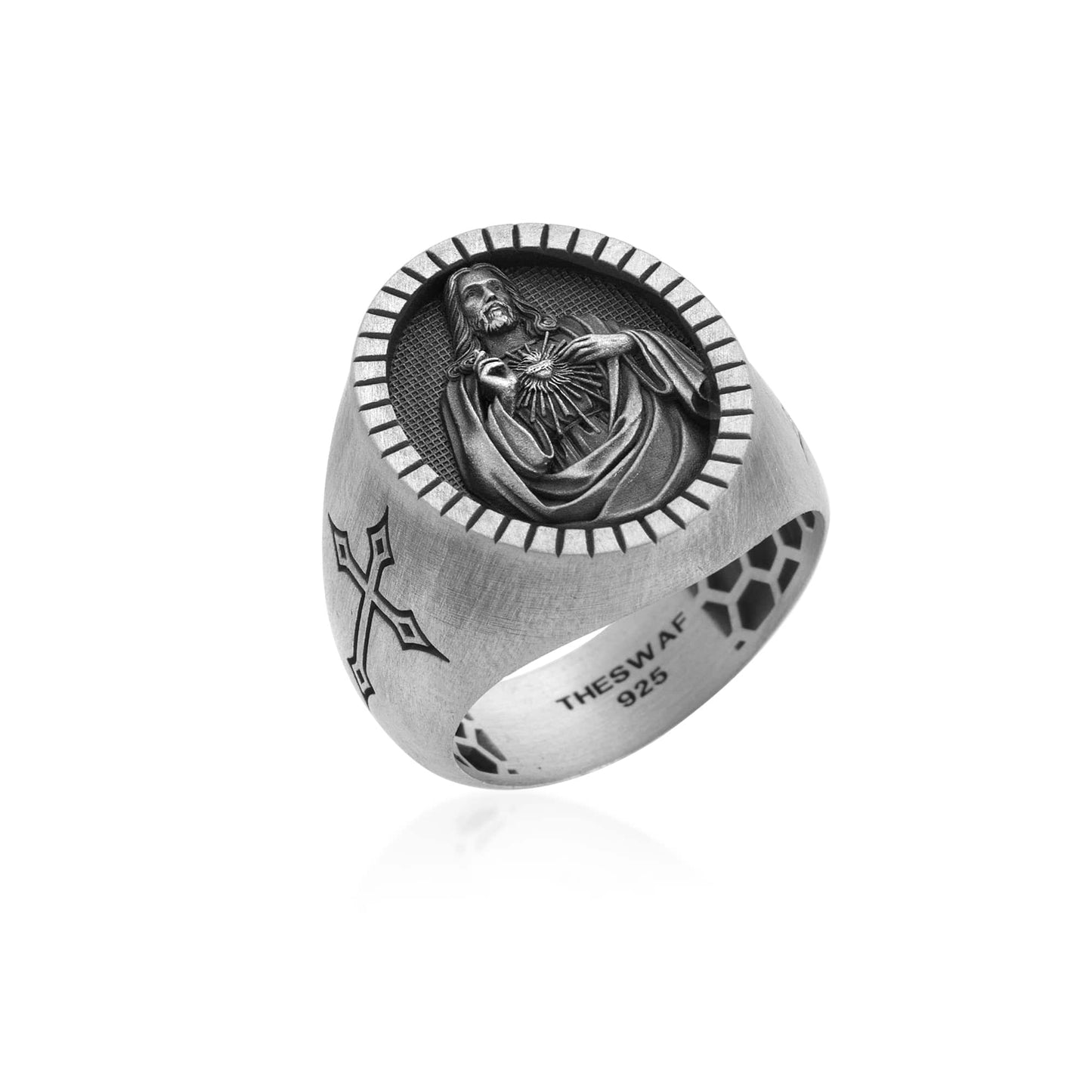 Sacred Heart Of Jesus Signet Ring