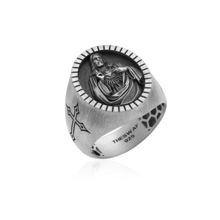Sacred Heart Of Jesus Signet Ring