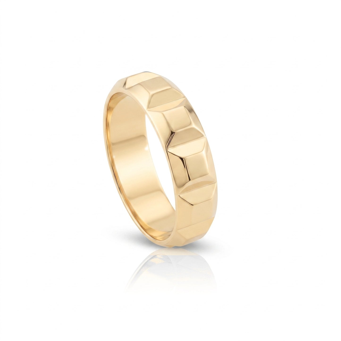 Carved Steel Ring