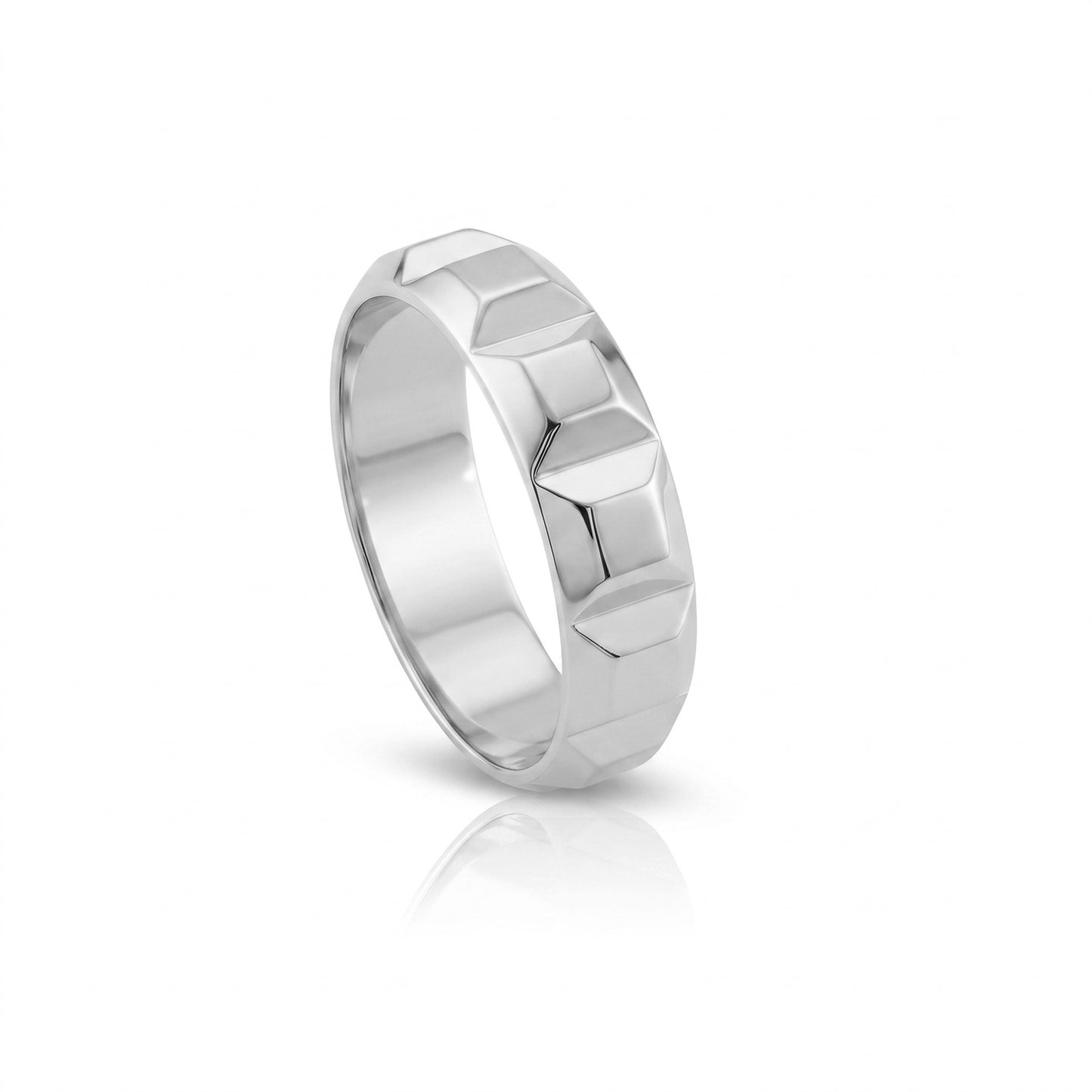 Carved Steel Ring