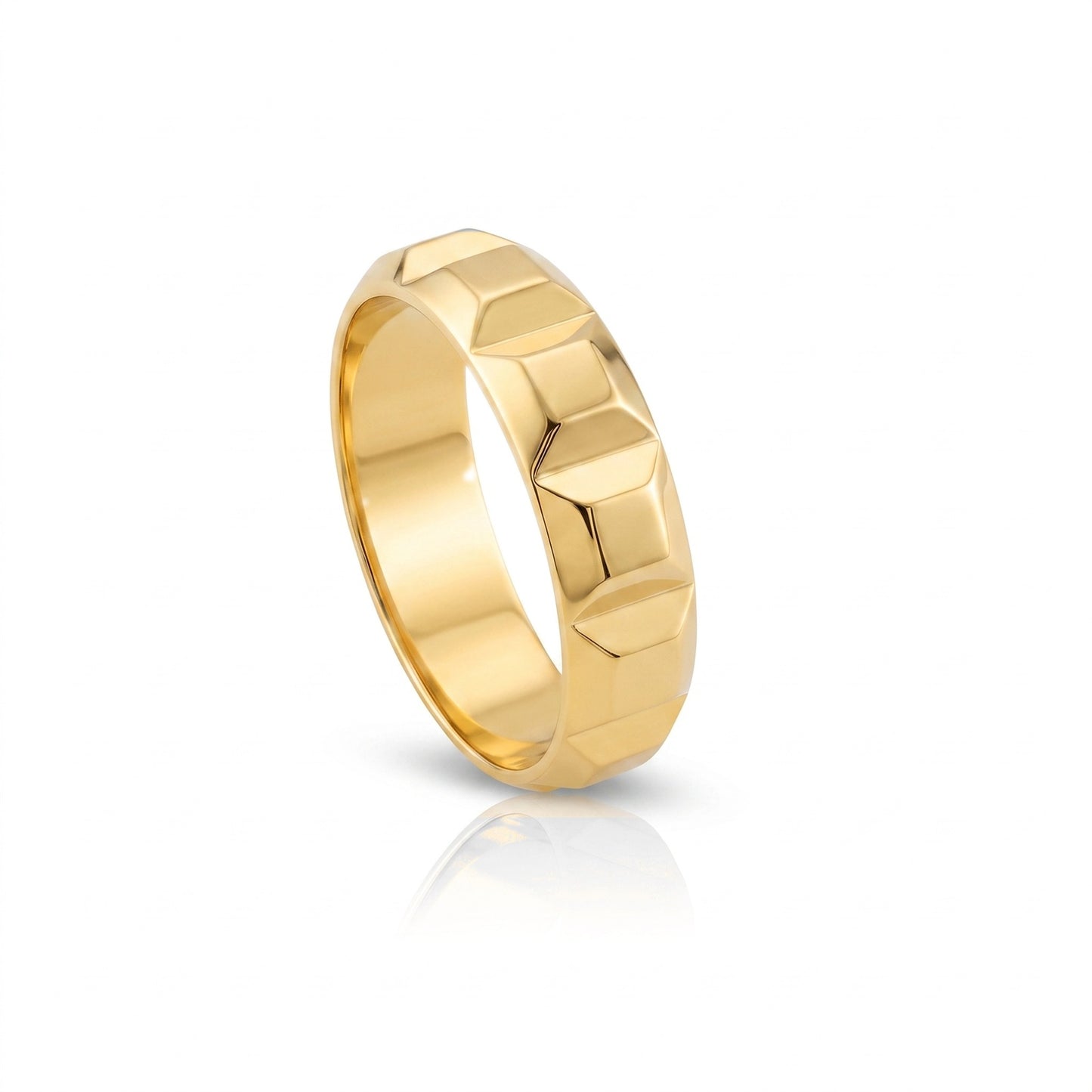 Carved Steel Ring