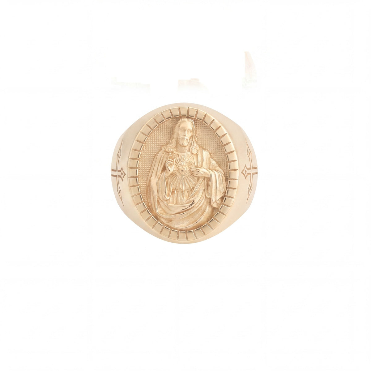 Sacred Heart Of Jesus Signet Ring