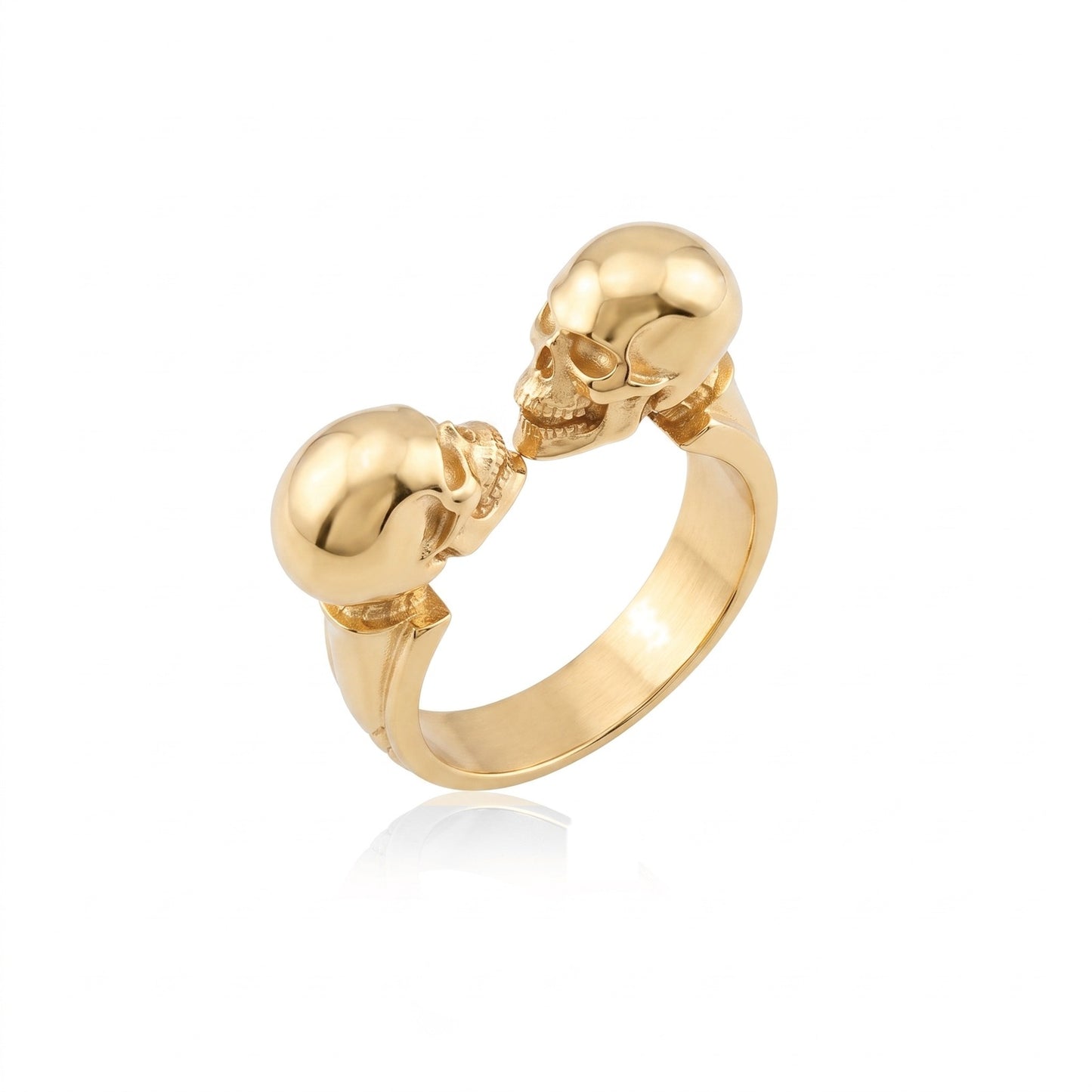 Twin Skull Bond Ring