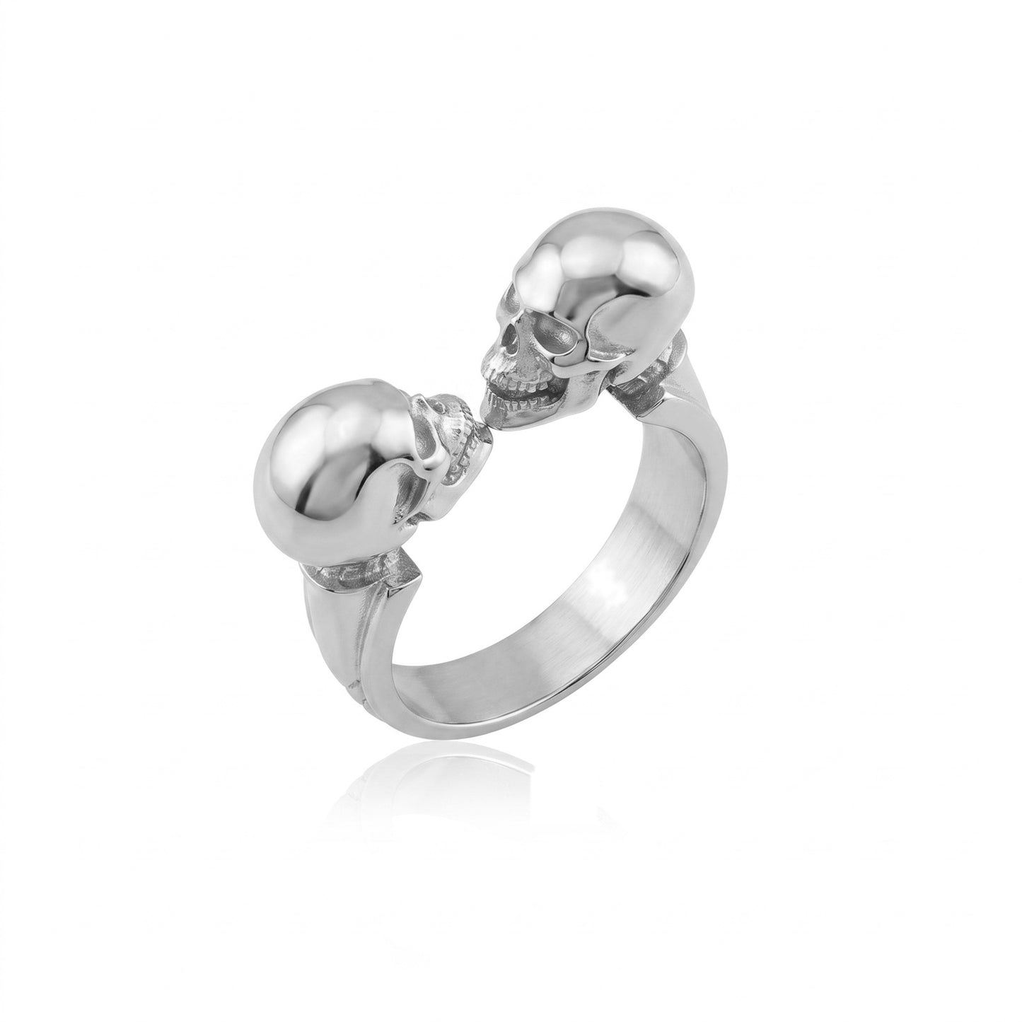 Twin Skull Bond Ring