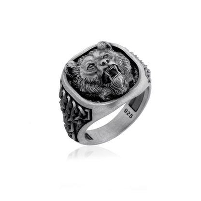 Savage Bear Signet Ring