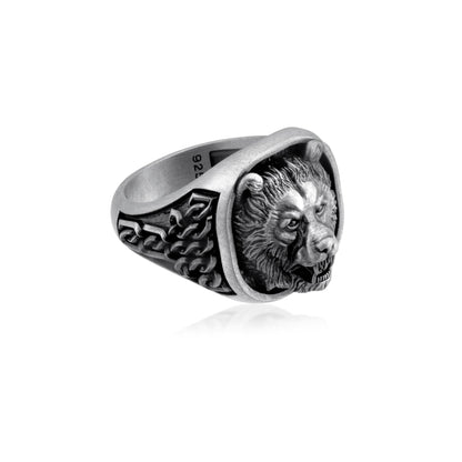 Savage Bear Signet Ring
