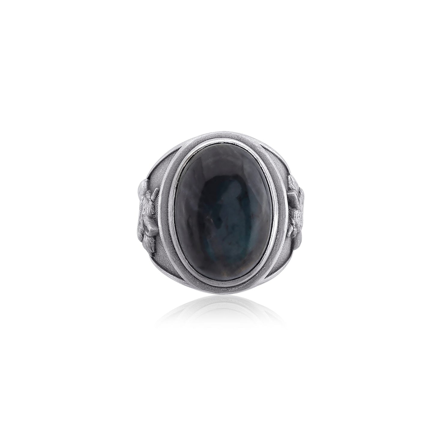 Wolf Head Labradortie Ring