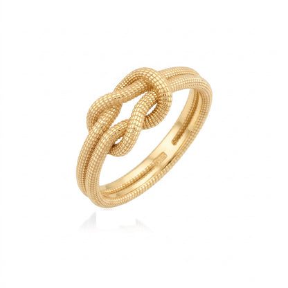 Twisted Silver Band Ring