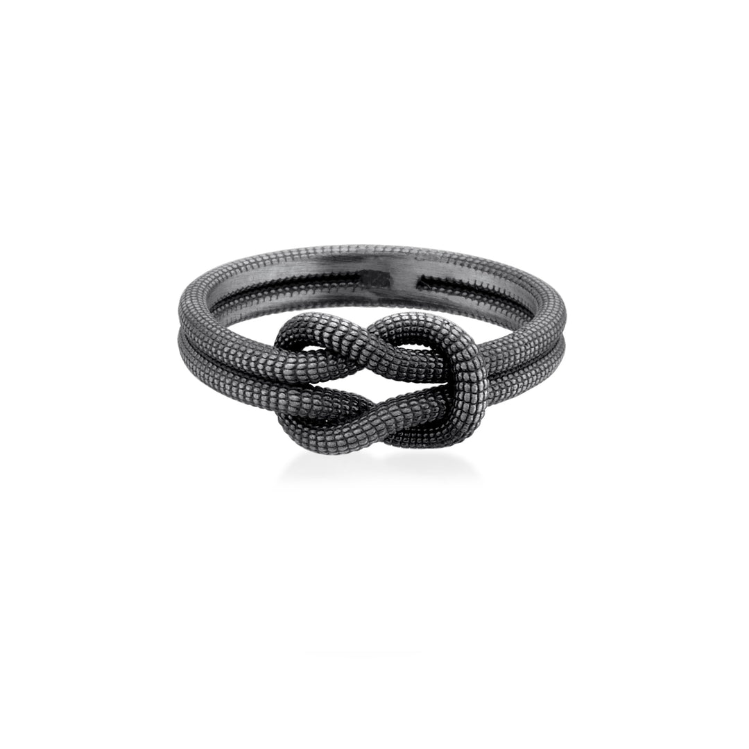 Twisted Silver Band Ring