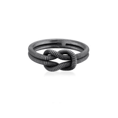 Twisted Silver Band Ring