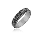 Baroque Acanthus Band Ring – Angled View