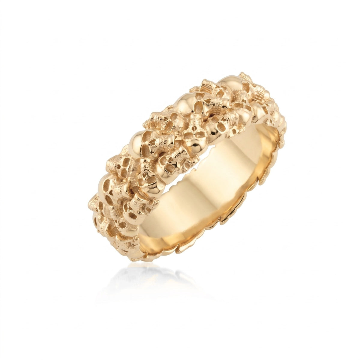 Ossuary Skull Band Ring