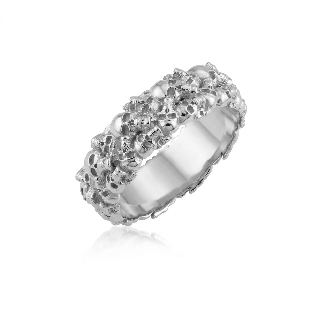 Ossuary Skull Band Ring