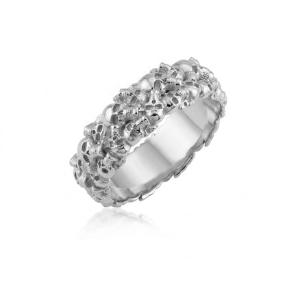 Ossuary Skull Band Ring