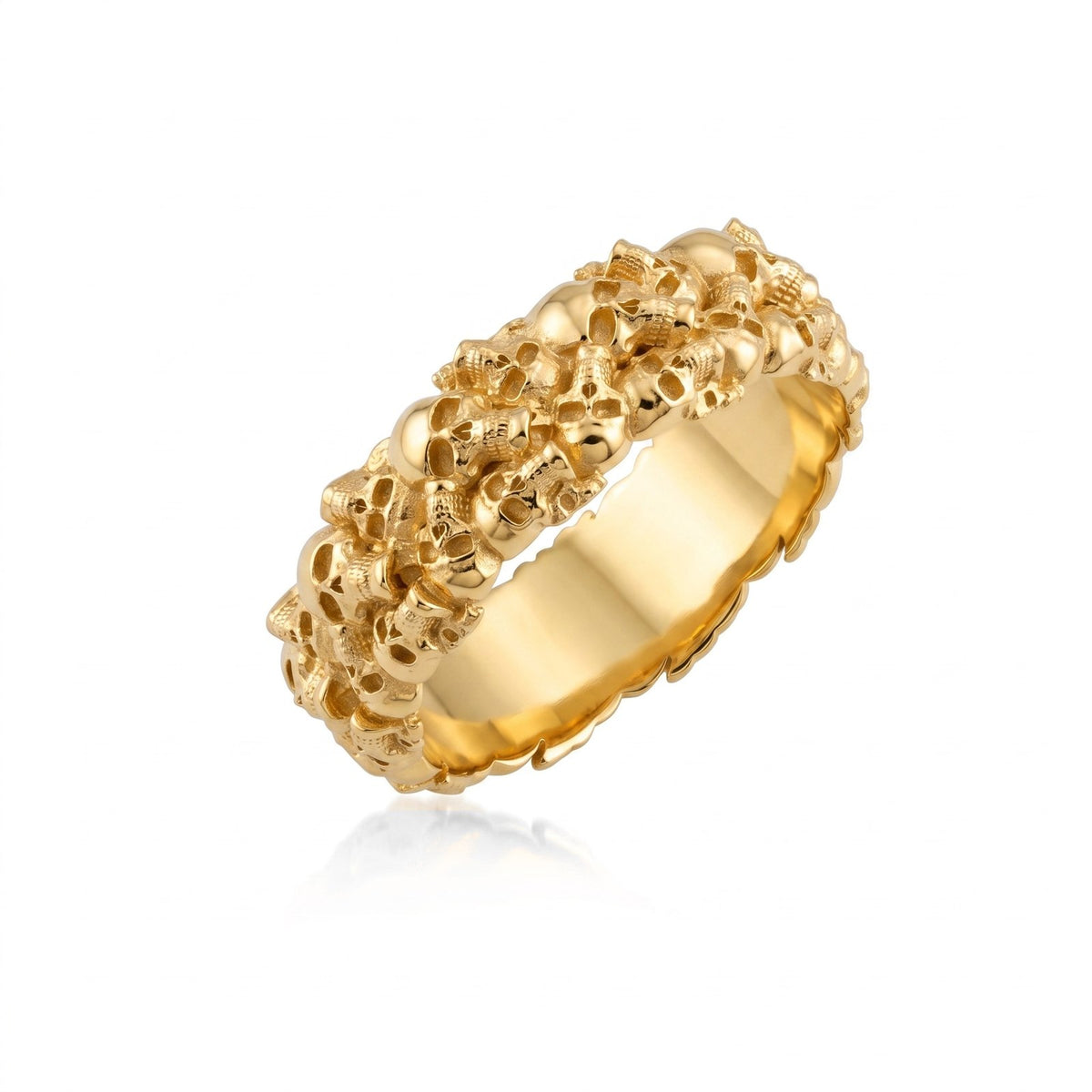 Ossuary Skull Band Ring