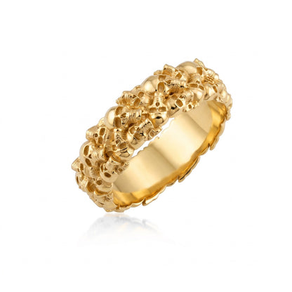 Ossuary Skull Band Ring