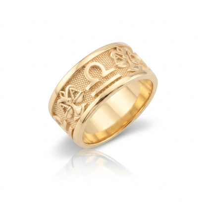 Libra Zodiac Silver Band Ring