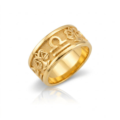 Libra Zodiac Silver Band Ring