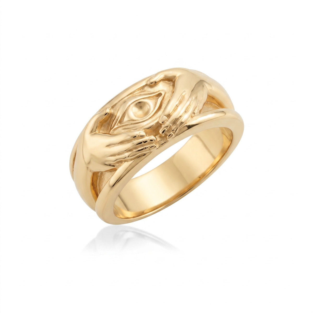 All Seeing Hand Eye Ring