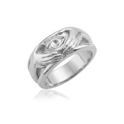 All Seeing Hand Eye Ring