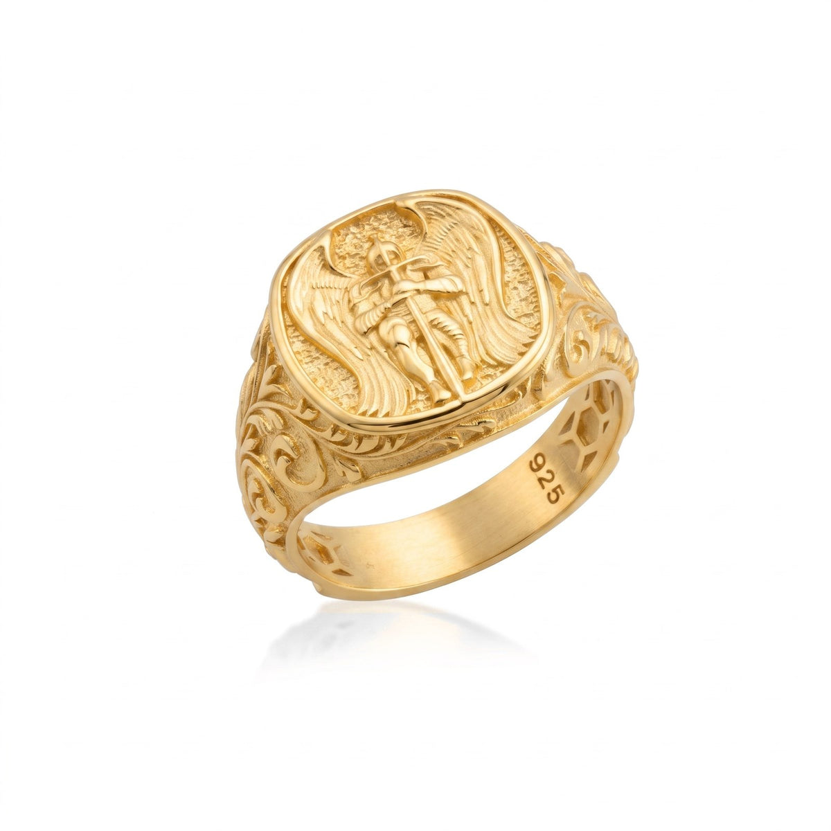 Archangel Sword Silver Ring