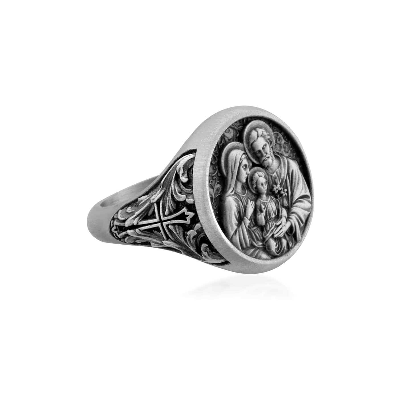 Holy Family Signet Ring
