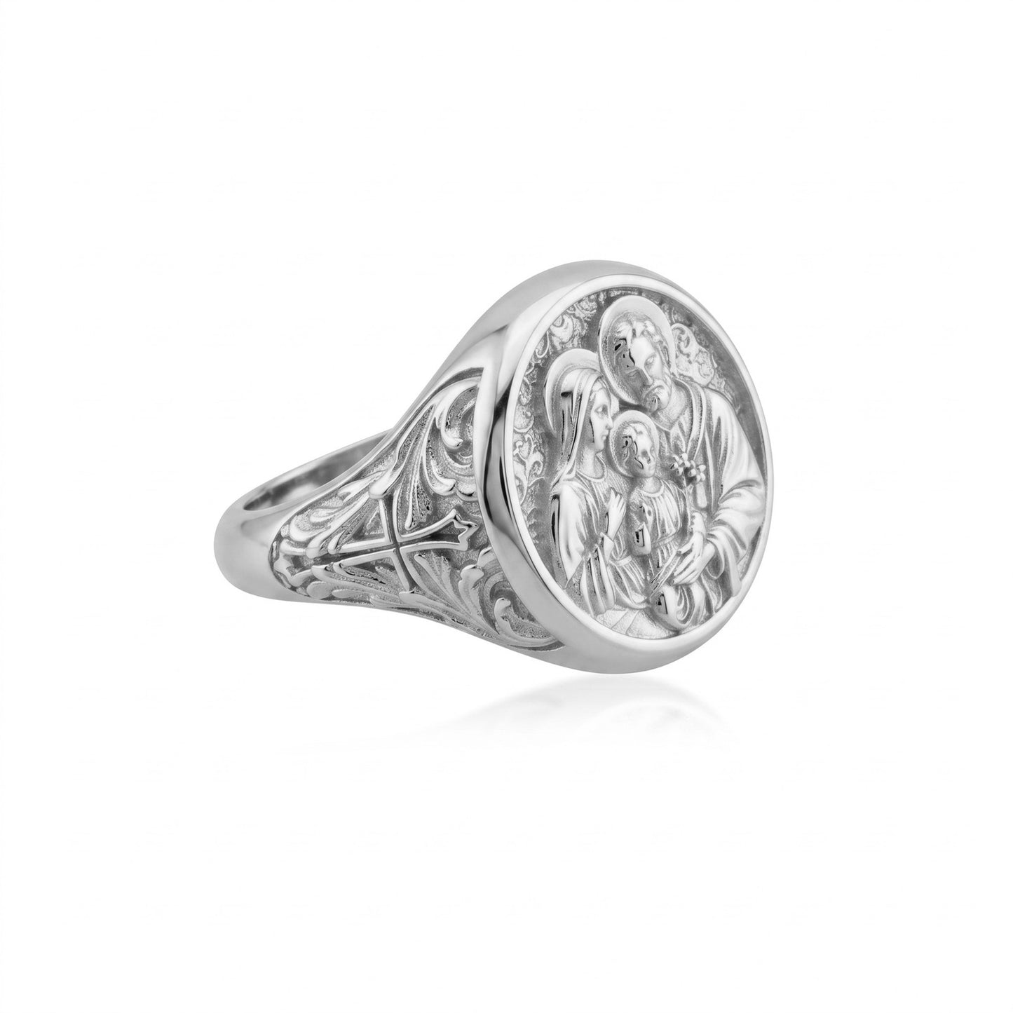 Holy Family Signet Ring