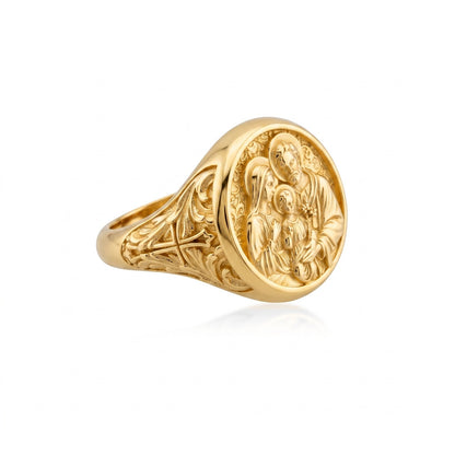 Holy Family Signet Ring
