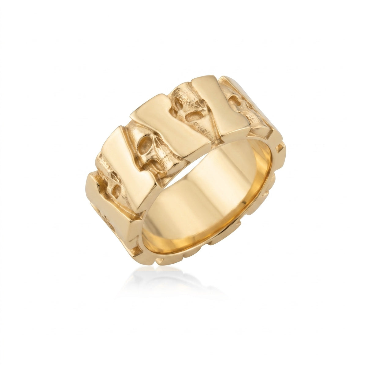 Skull Bastion Band Ring