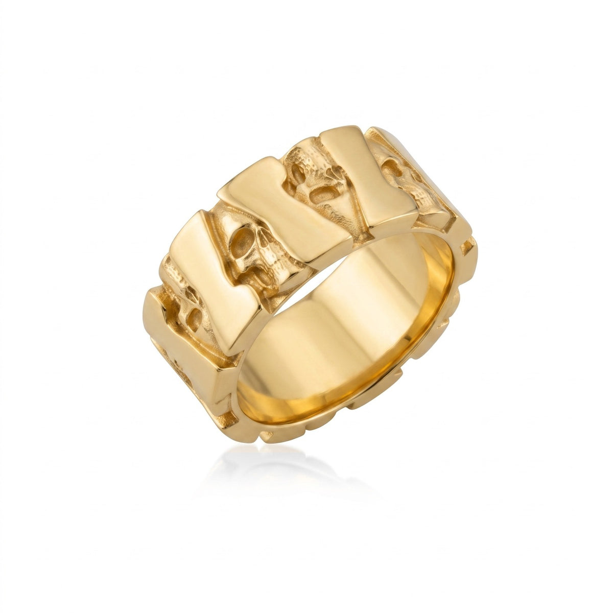 Skull Bastion Band Ring