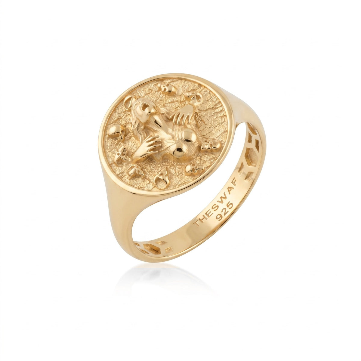 Memento Mori Scream Signet Ring