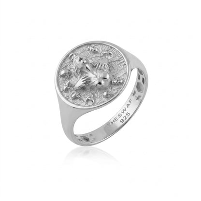 Memento Mori Scream Signet Ring