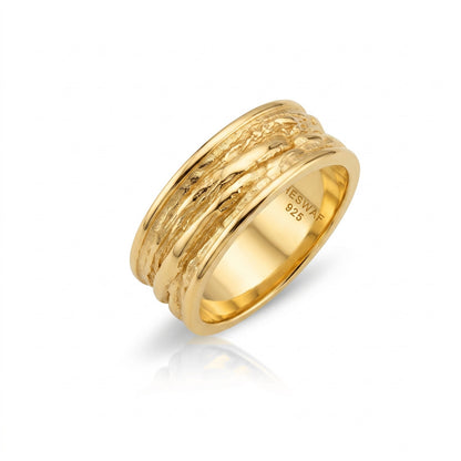 Ancient Strata Band Ring