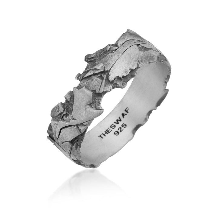 Shattered Metal Band Ring