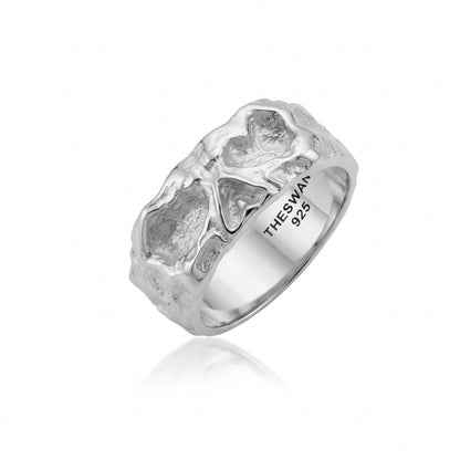 Bone Skull Fragment Band Ring