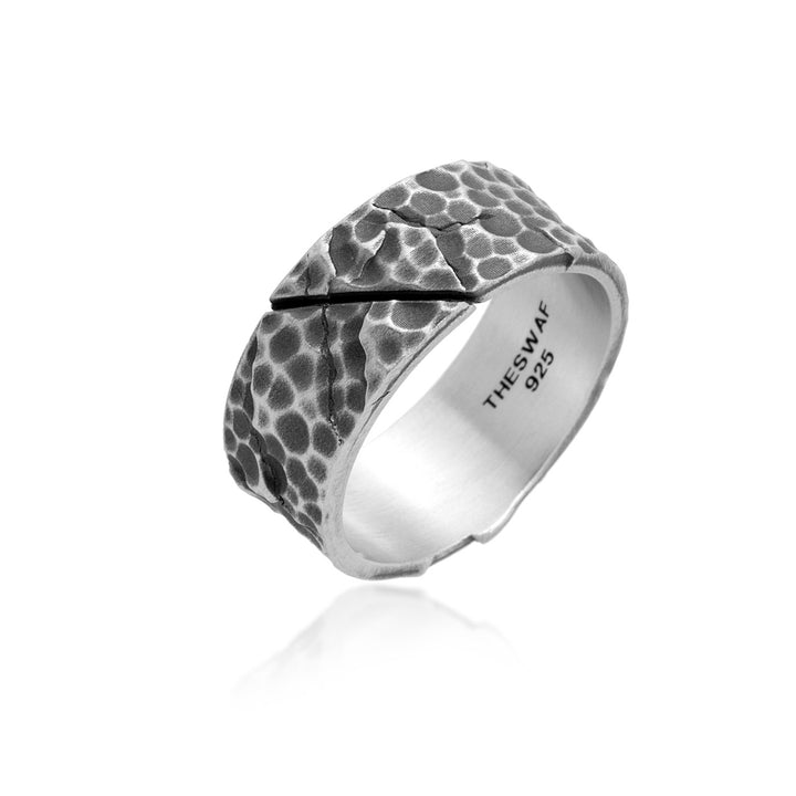 Forged Hammered Wrap Band Ring