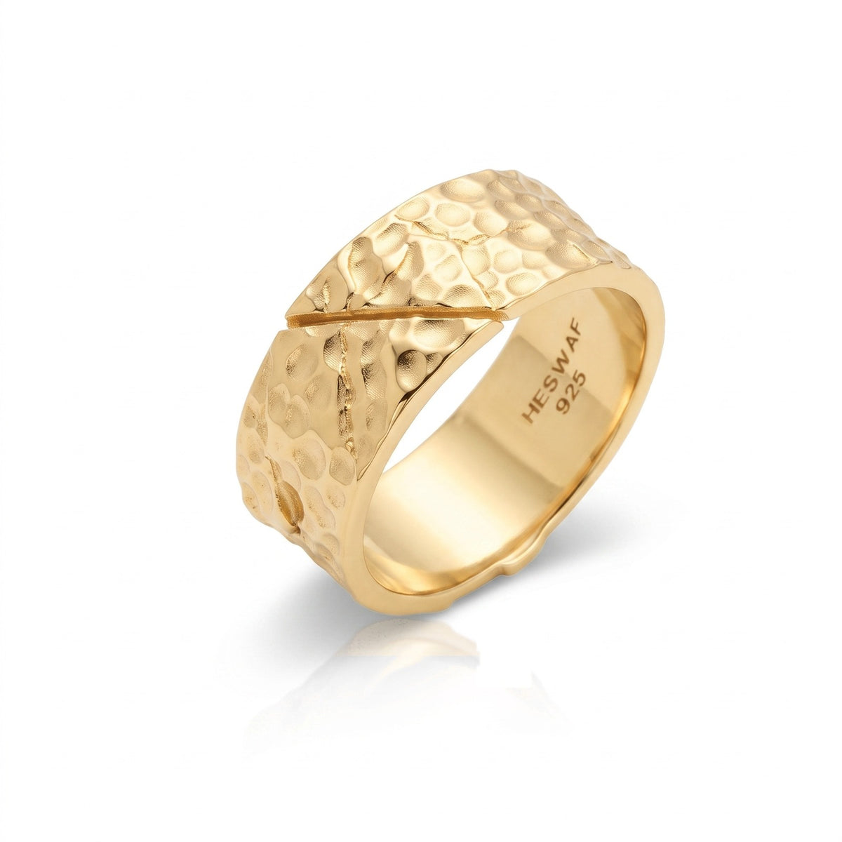 Forged Hammered Wrap Band Ring