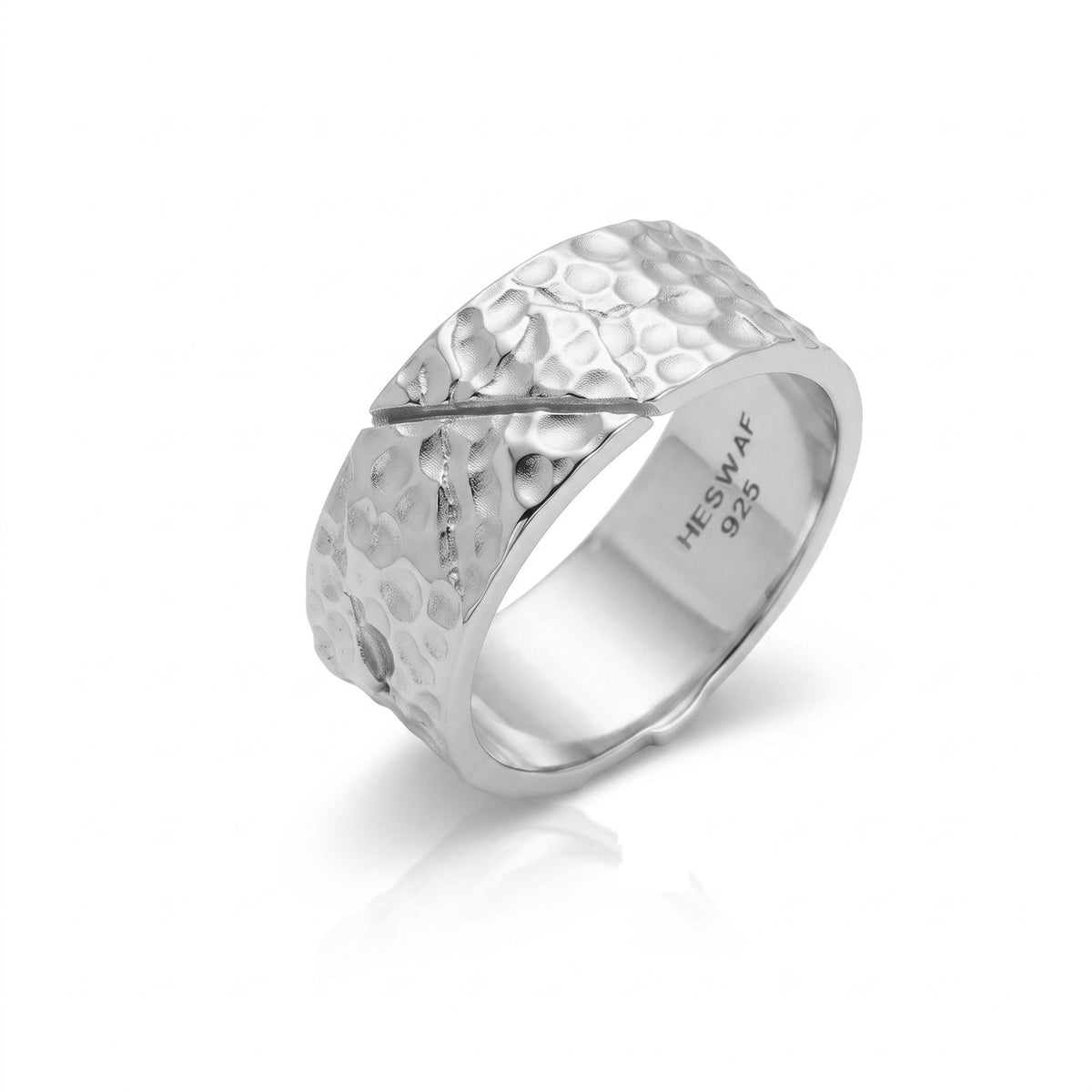 Forged Hammered Wrap Band Ring