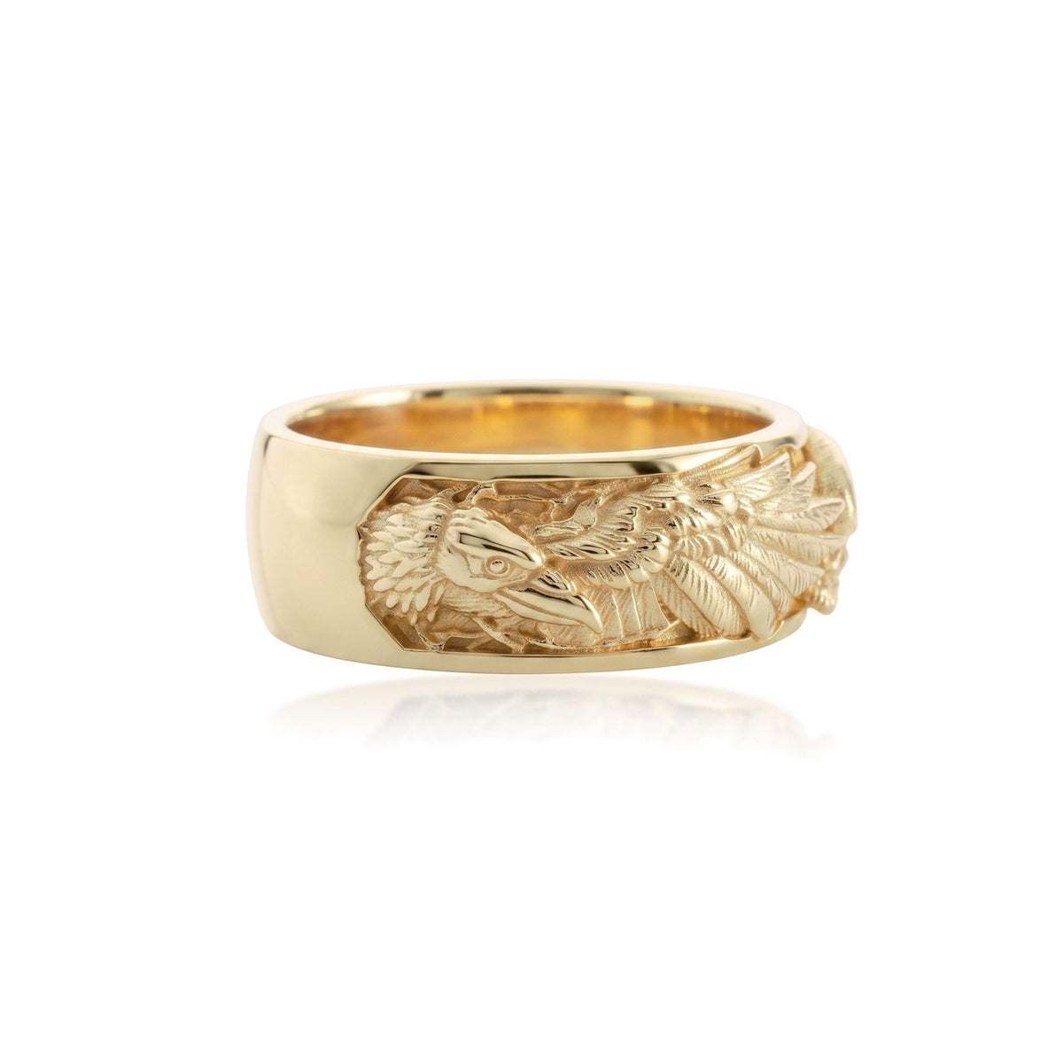 Winged Skull Memento Mori Band Ring