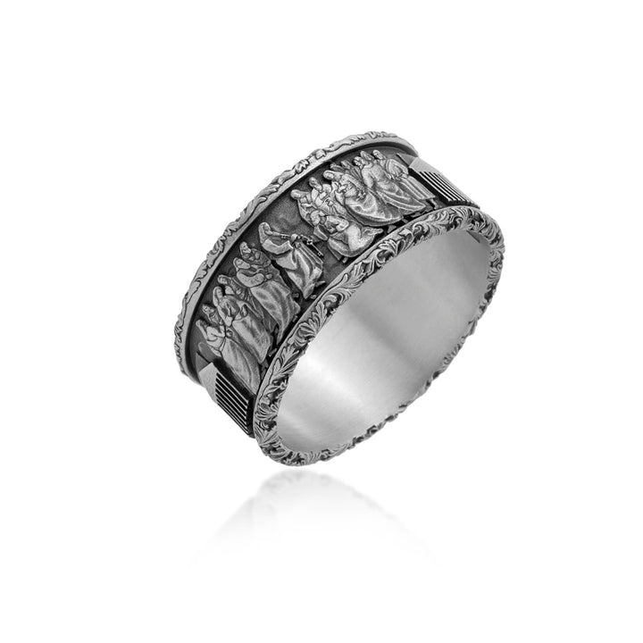 The Last Supper Panoramic Band Ring