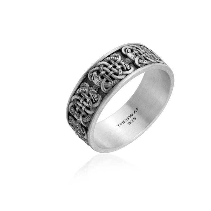 Celtic Knot Interlace Band Ring