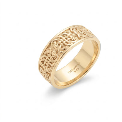 Celtic Knot Interlace Band Ring
